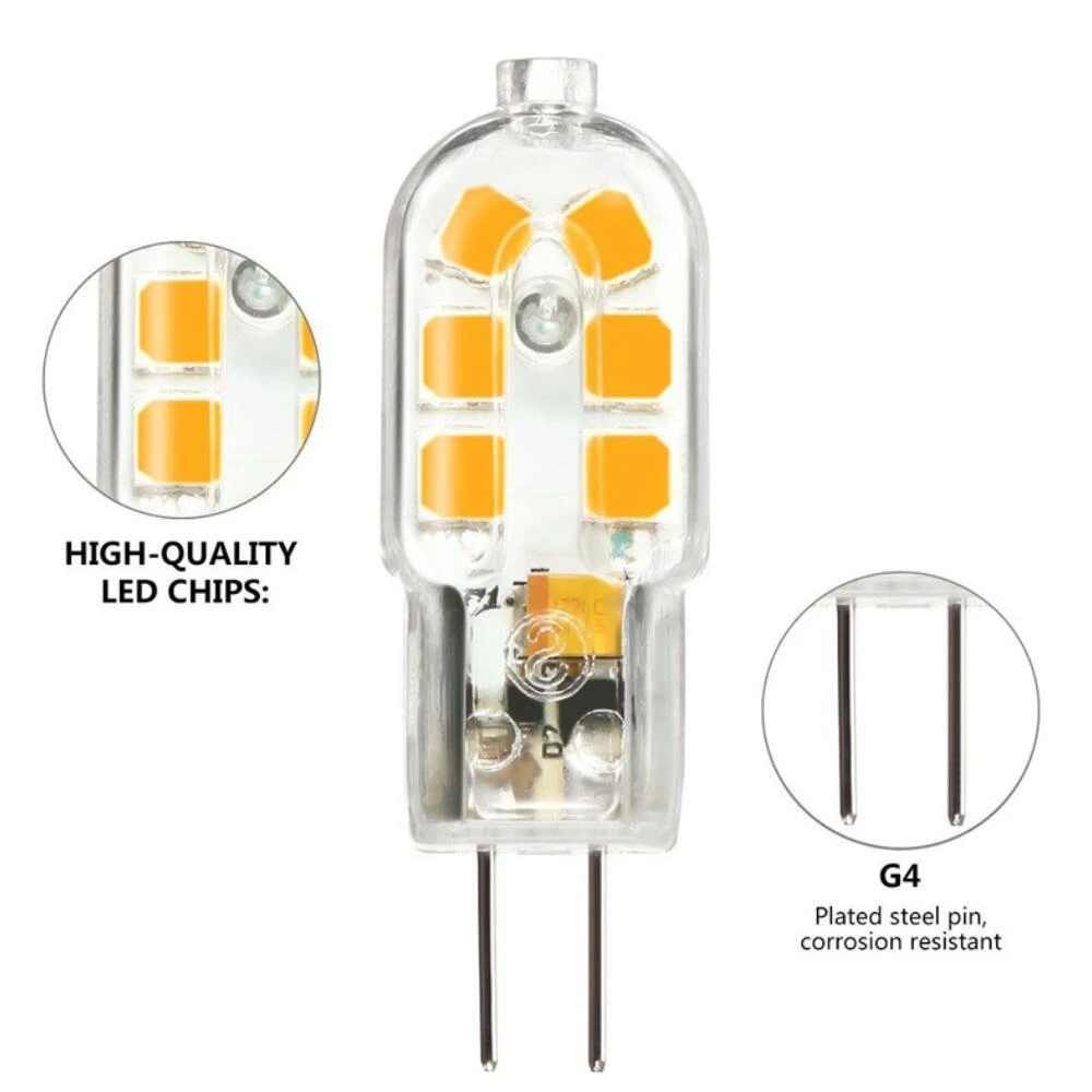 G4 светодиодный AC/DC 12V светодиодные лампы 220V Светодиодный светильник 2 Вт 2835