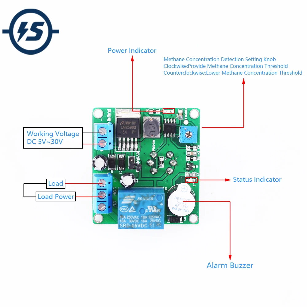 Идентификатор природного детектора релейный контроллер переключателя 12 В 24