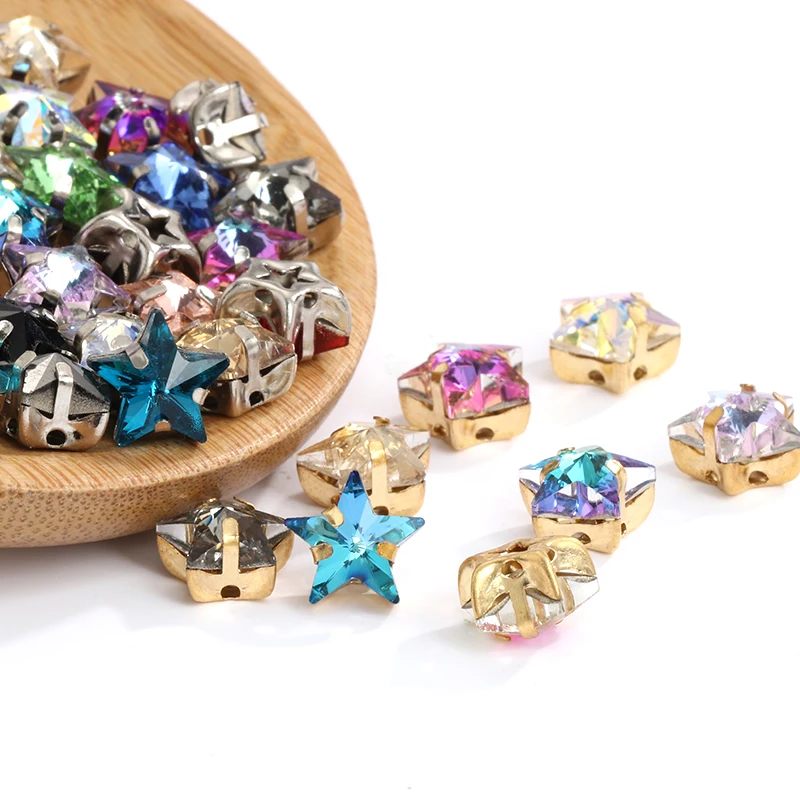Стразы со стразами в форме звезды для рукоделия свадебной одежды обуви украшения