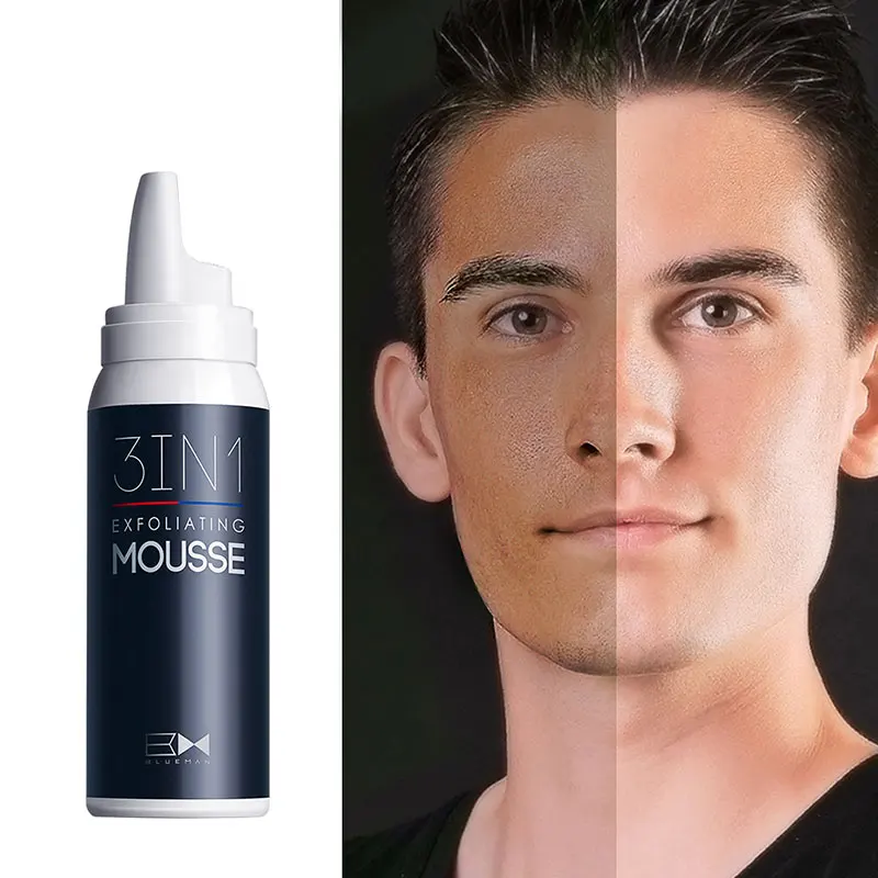 

Exfoliating Mousse Moisturizer Cleanser Removing Dead Skin Oil Control Shrink Pores Skin Care Blackhead Face Care For Men