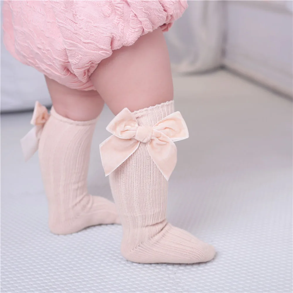 Одежда для маленьких мальчиков девочек носки новорожденного малыша колено