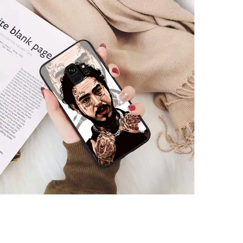 FHNBLJ Post Malone чехол для телефона Samsung Galaxy S20 S10 Plus S10E S5 S6 S7edge S8 S9 S9Plus S10lite 2020 | Мобильные