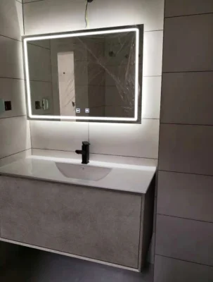 Шкаф для ванной комнаты современный стиль умное размораживающее зеркало| |