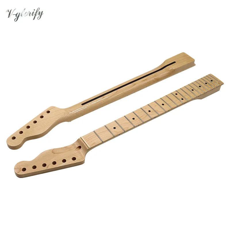 hochglanz elektrische gitarre neck tele neck natürliche farbe tl gitarre neck kanada ahorn holz tl hals für elektrische gitarre free global
