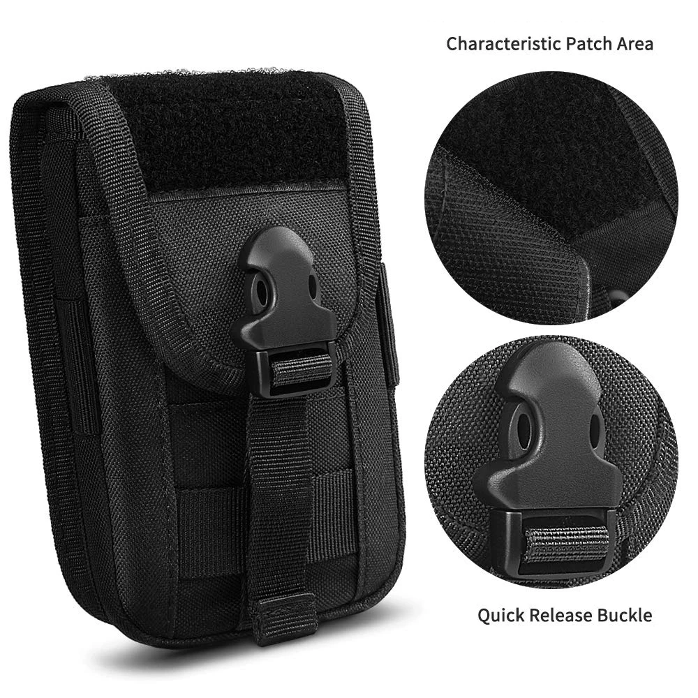 Тактический чехол для телефона 1000D Molle, сумка для смартфона, поясная сумка, универсальный органайзер, Карманный военный рюкзак для переноски, для охоты, кемпинга