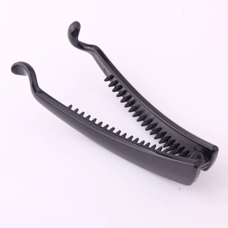 Новое поступление черная простая пластиковая заколка-банан заколка для волос Rena