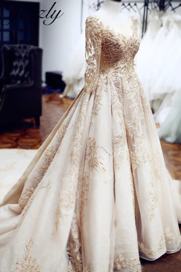Vestido De Noiva 2019 Винтаж одежда с длинным рукавом мусульманское свадебное платья
