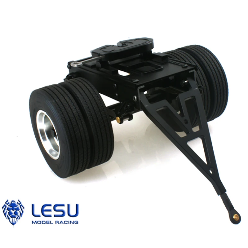 1/14 металлический прицеп LESU для грузовика Радиоуправляемый тягач TAMIYA полуприцеп