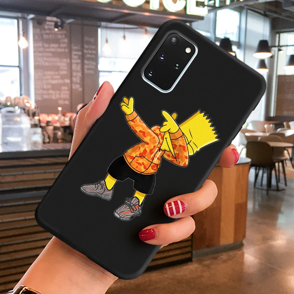 

PUNQZY Homer J Simpson Funny Bart Simpson Coque Cartoon Phone Case For Huawei P40 P30 P20 LITE MATE 40 PRO P40 P30 PRO Soft TPU