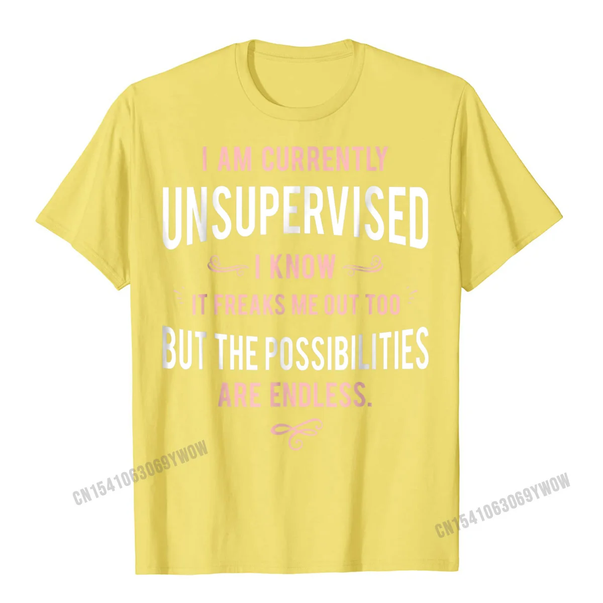 Забавные взрослые футболки с надписью Я сейчас без присмотра Классические