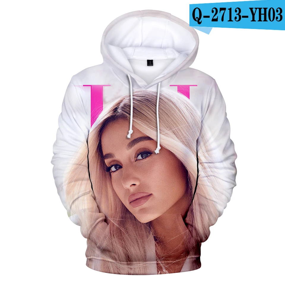 3D New Fashion Beautiful Ariana Grande 3D Hoodies Women/Men Ariana Grande Spring Autumn Casual 3D Harajuku Girl's Hoodies Tops - Цвет: 3D