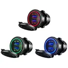 Автомобильное зарядное устройство с двумя USB-портами, 12 В24 В, 3,0 светодиодов