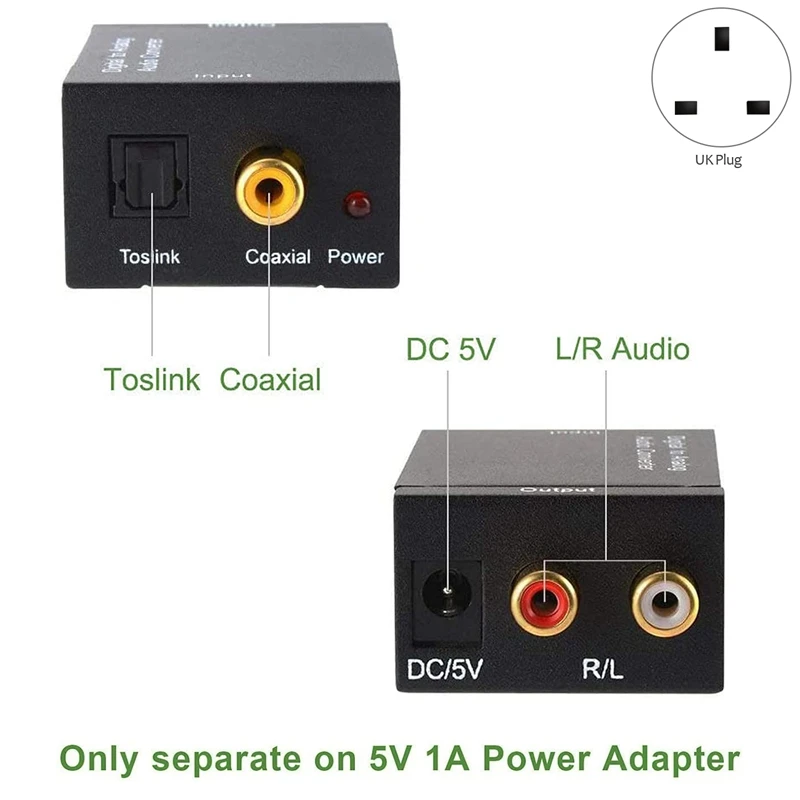 Аудиоконвертер аналоговый R/L Rca к цифровому коаксиальному кабелю/аудиоконвертер