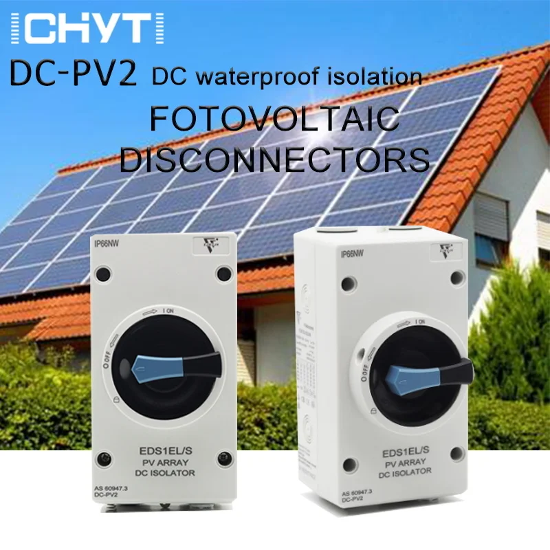 

Switch Disconnectors Solar Electrical DC 4P 1000VDC 32A IP66 Waterproof Isolator Switch For Solar Power System