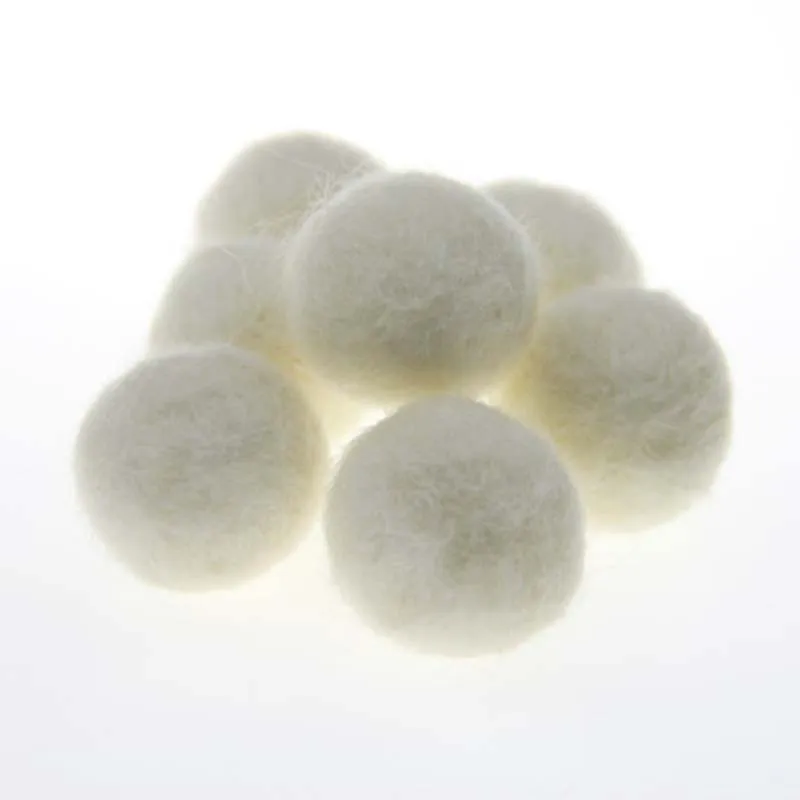 5cm Wool Felt Ball Poke For Handmade DIY Ornaments Christmas Crafts Clothing Accessories Colored Materials 2 Pcs | Дом и сад