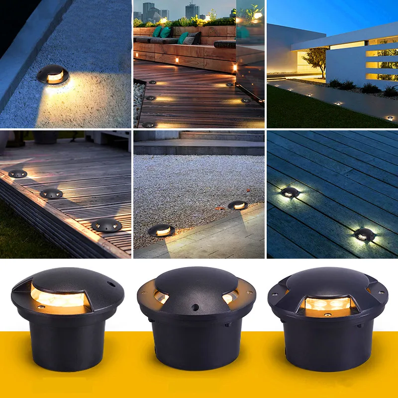 Светодиодная подземная лампа 12 В RGB 9 Вт Встраиваемый светодиодный настенный