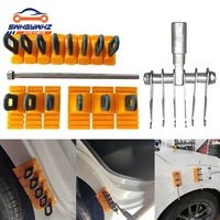 paintless glue puller tabs dent car repair tool vehicle dent removal repairing tool set orange dent puller kit