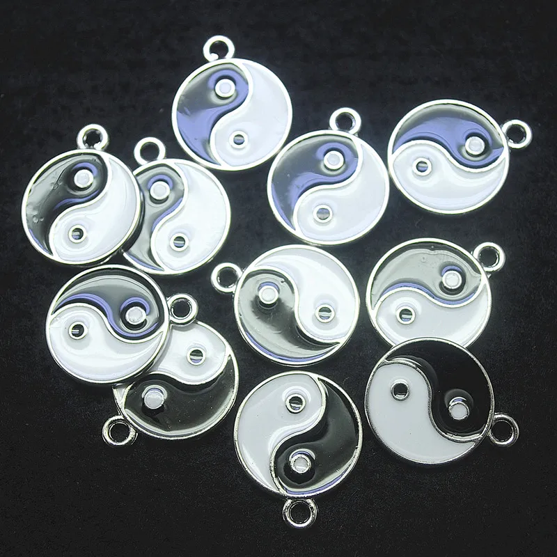 10 шт. новый металлический кулон yin yang в китайской философии модные diy Подвески