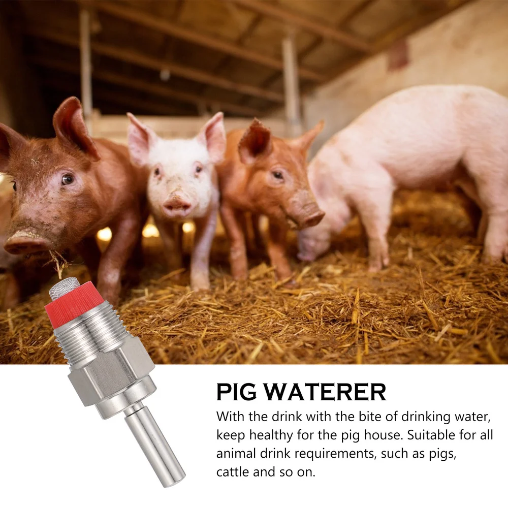 

5pcs Stainless Steel Water Nipples Drinking Nipples Drinking Tool