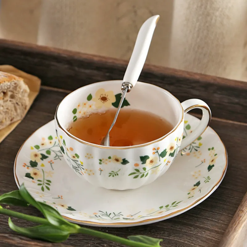 Набор керамических кофейных чайных чашек из тонкой костяшки традиционные