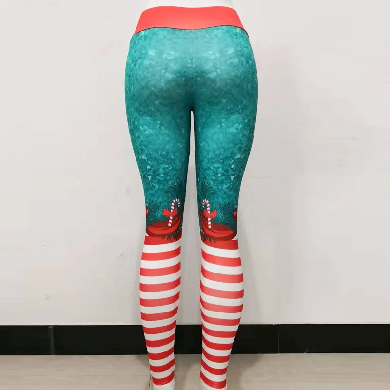 

Women Christmas Print Legging Fitness High Waist Peach Hip Elastic Leggings Breathable and Quick-drying Workout Leggings Sexy