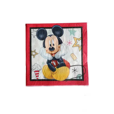 napkin10pcs Микки Маус тема вечерние украшения baby shower вечерние украшения и вечерние поставки большая коллекция украшения на день рождения, для маленьких мальчиков - Цвет: napkin10pcs