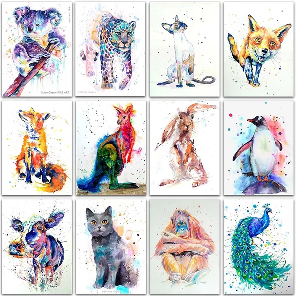 

5D Diamond Painting Kit Koala Cat fox penguin Flamingo rabbit Full Square&Round embroidery mosaic Cross stitch Paint home decor