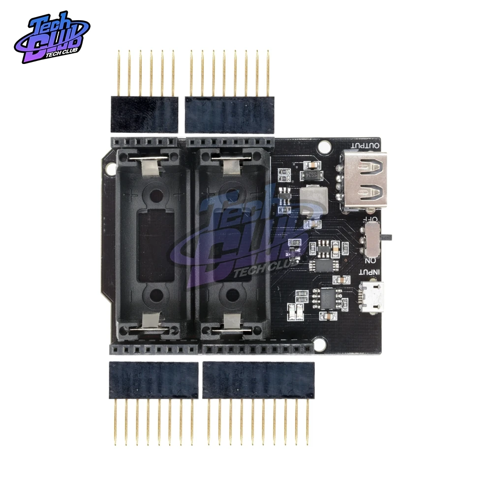ESP8266 ESP32 блок питания перезаряжаемый Двойной 16340 литиевый аккумулятор зарядное