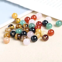 high quality natural large hole beads stone 681012mm smooth round necklace bracelet jewelry diy gems loose beads 50pcs wk147