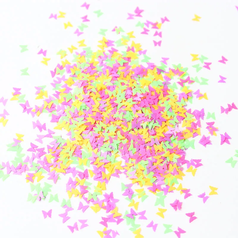 50 г красочный лак для ногтей Блестящий перламутровый бумажный бабочка