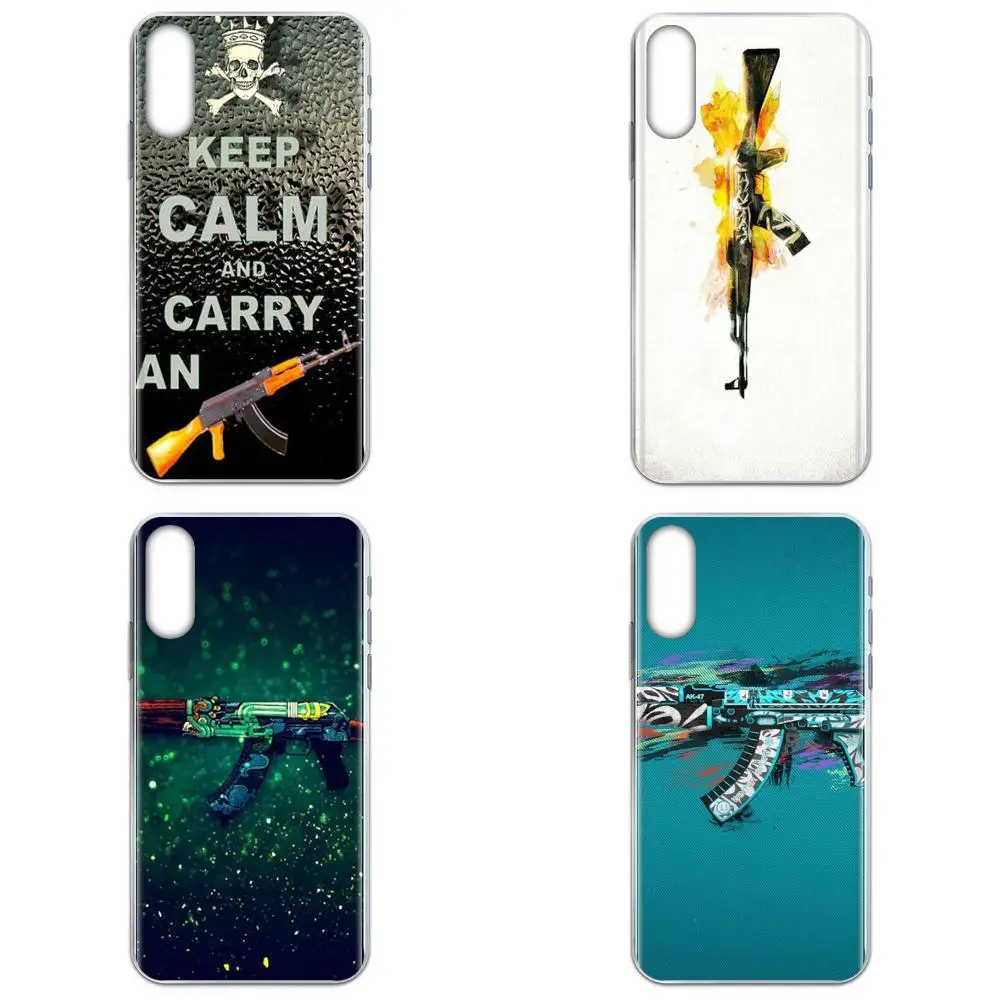 Для Apple iPhone 4 4S 5 5C 5S SE SE2 6 6S 7 8 11 Plus Pro X XS Max XR мягкий чехол из ТПУ с рисунком Diy Ak47