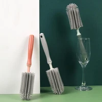 portable cup brush ageing resistant tpr good resilience hanging cleaning brush for home