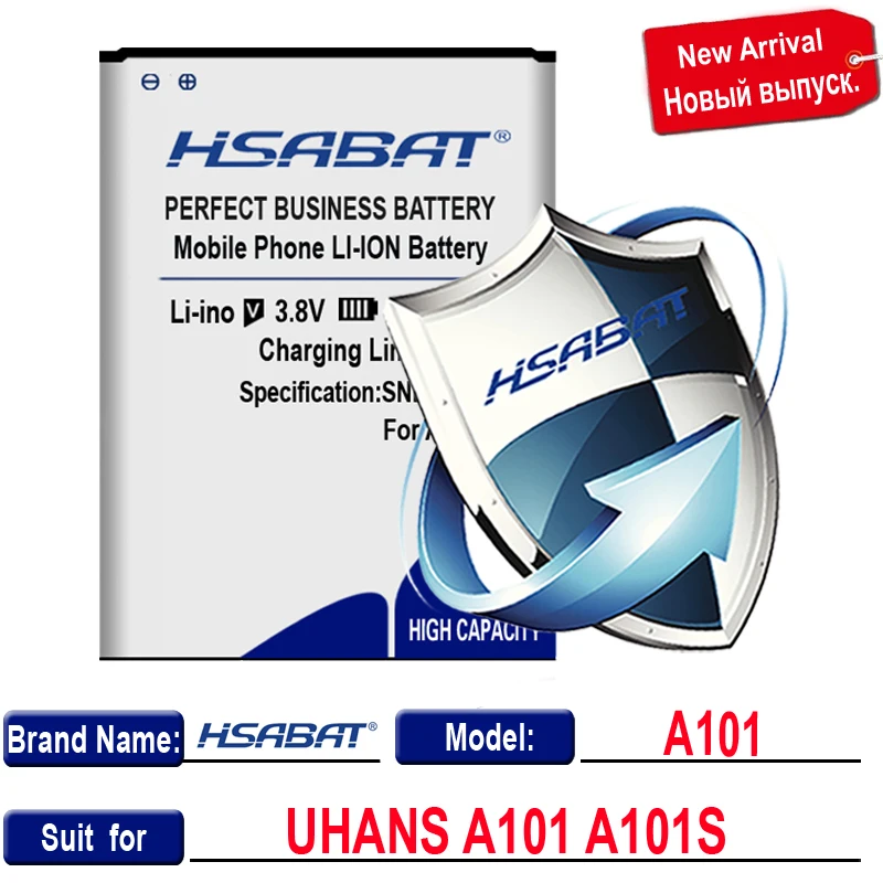 Фото HSABAT 2850mAh аккумулятор для UHANS A101 A101S Бесплатная доставка №3