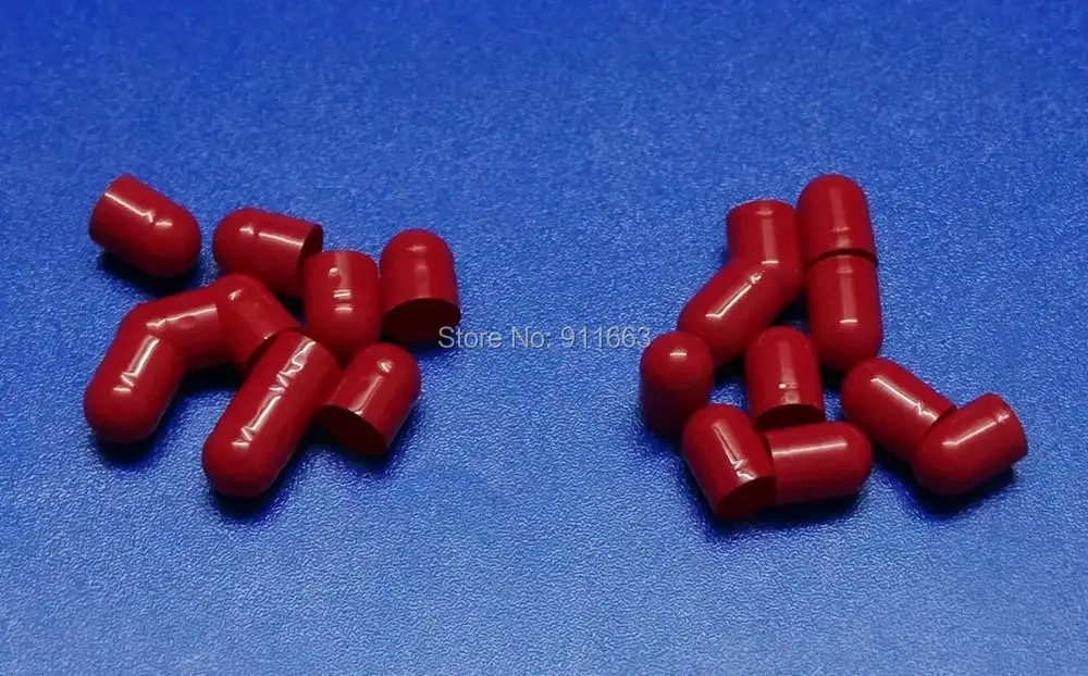 Red Seperated 00# короткие и полные пустые капсулы 1000 шт! много цветных пустых капсул, пустые желатиновые капсулы(Соединенные или отдельные пустые капсулы - Цвет: Red Seperated