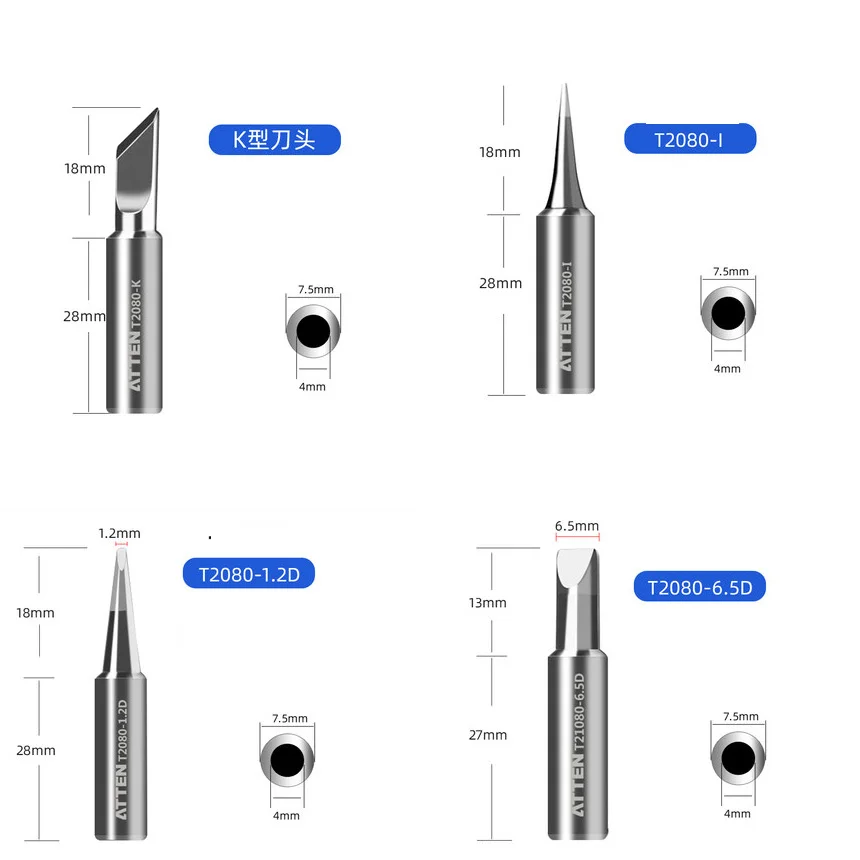 ATTEN Original authentic Tip for ST2080 ST-2080 ST2080D ST-2080D soldering iron