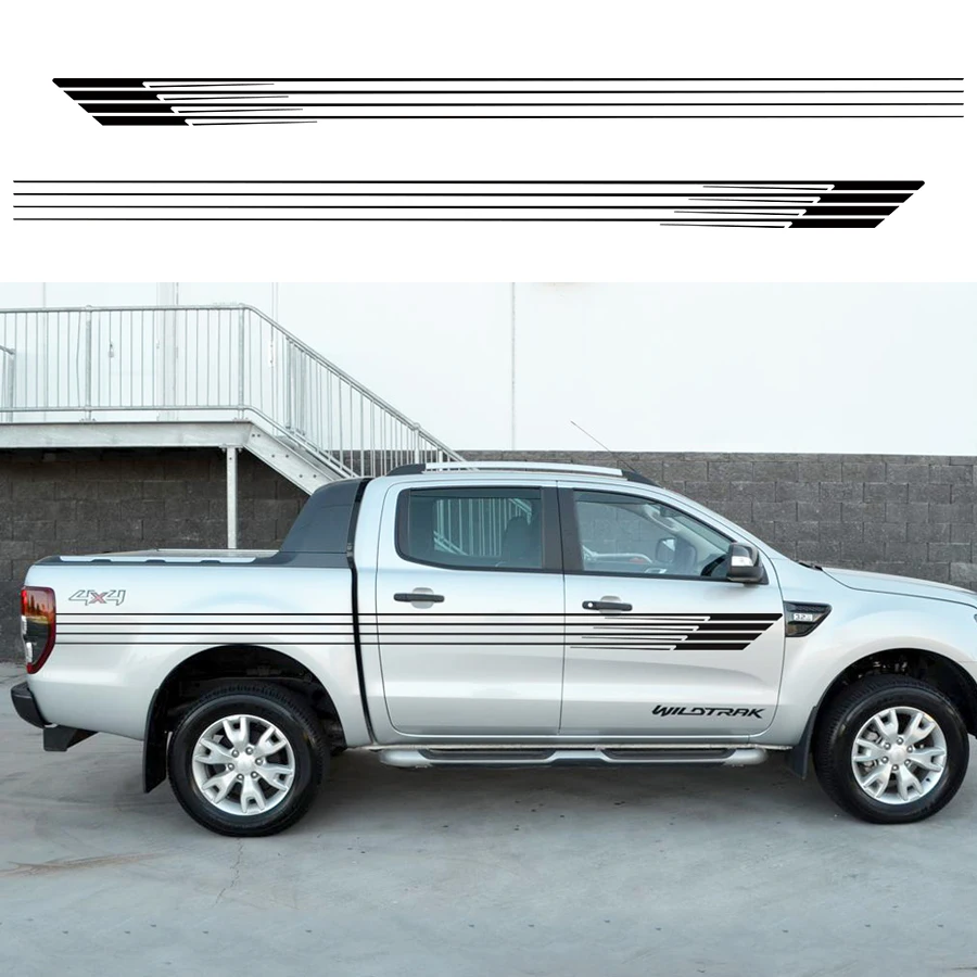 2 шт. виниловые наклейки на автомобиль для фургона Ford ranger 2012 2013 2014 2015 2016 2017 2018