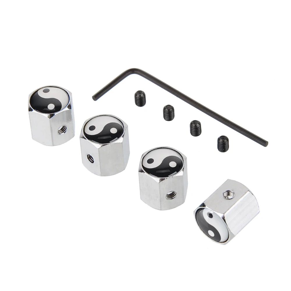 Автомобильный Стайлинг для Tai Chi с логотипом колпачки клапанов покрывает