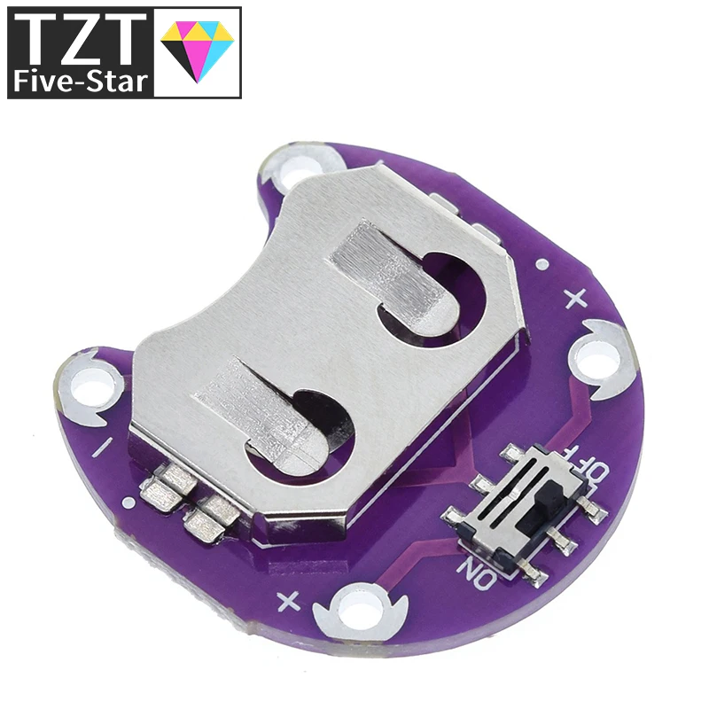 Держатель для аккумулятора LilyPad CR2032 модуль крепления батареи arduino Комплект