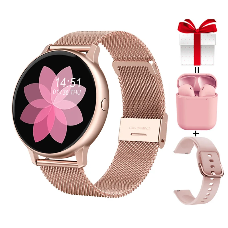 

Smart Watch Fashion Women Sports Fitness Tracker Blood Pressure Oxygen Remote Music Smartwatch For Android Men For Samsung IOS