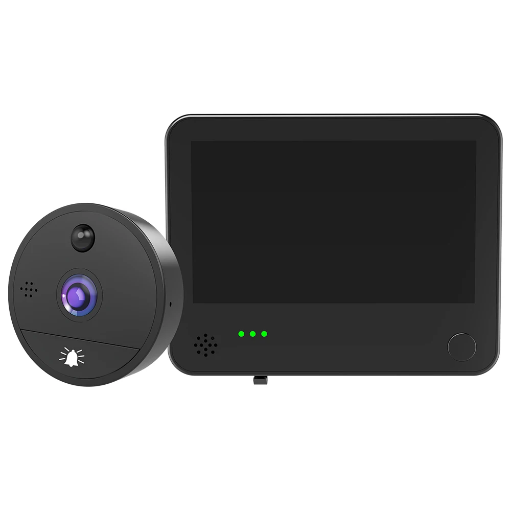 

4.3 Inch WIFI Mobile Camera Video Intelligent Alarm Network Cat's Eye Camera 1080P Built-in Battery Monitoring