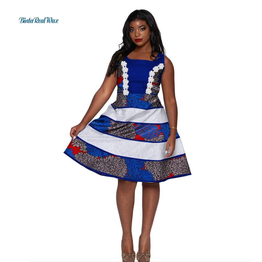 Летние кружевные платья с принтом для женщин одежда на заказ Bazin богатые