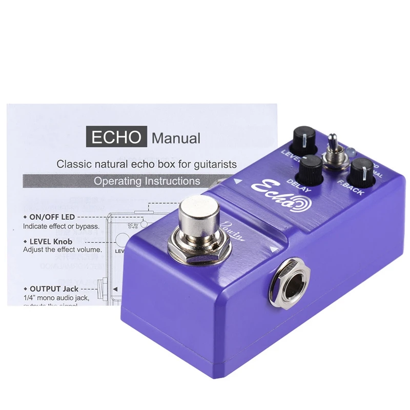 Ln 314 педаль для гитары с эффектом задержки эхо истинная байпасная классическим