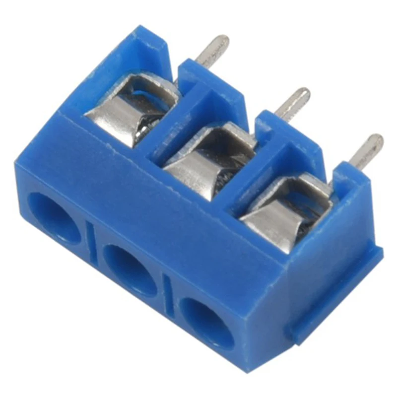 60 шт. 3P 5 08 мм Шаг 3Pin PCB крепление винтовой клеммный блок гнездо полоски для Arduino