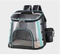 pet carrier bag mesh window space transparent visual backpack for cats and puppies designed for travel hiking walking outdoor