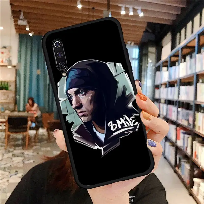 

Hip Hop Rapper Eminem rap Phone Case For Xiaomi Mi A1 A2 5 6 6PLUS 8 9 SE Lite MIX 2 2S MAX 2 3 Pocophone F1