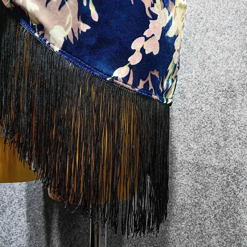 Платья для латиноамериканских танцев с принтом распродажа бархатное платье