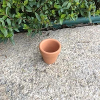 100pcslot d3xh3cm mini terracotta nursery pot planter for dollhouse round ego what