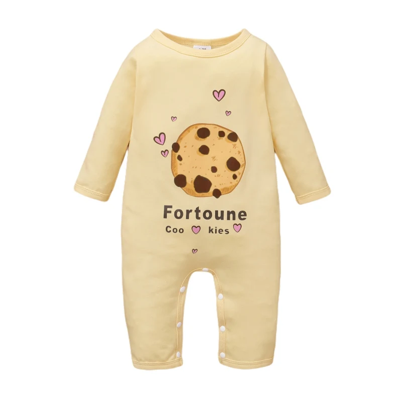 

Осенние комбинезоны для новорожденных, комбинезон из хлопка для маленьких мальчиков и девочек, мягкие комбинезоны с мультяшным принтом, це...