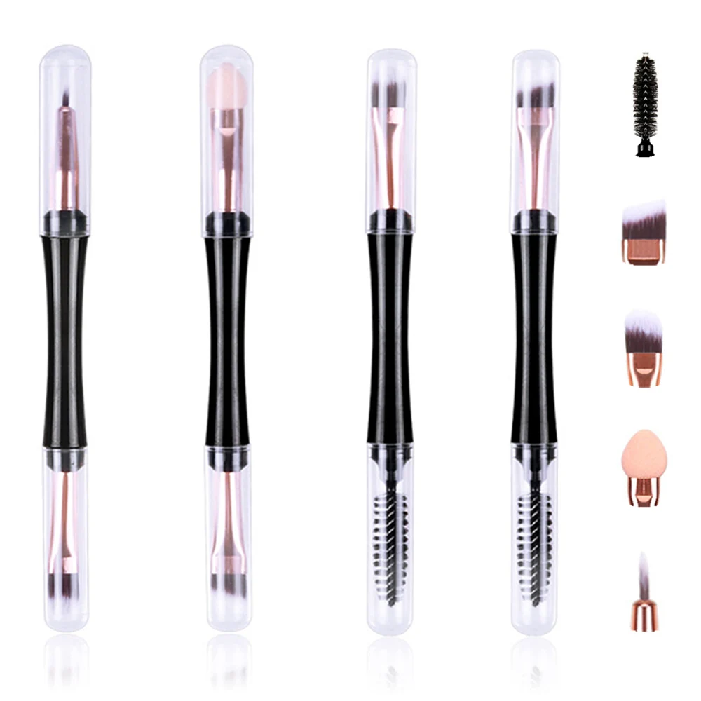 Профессиональная двухсторонняя Кисть для макияжа 1 шт. кисть бровей гребень тени