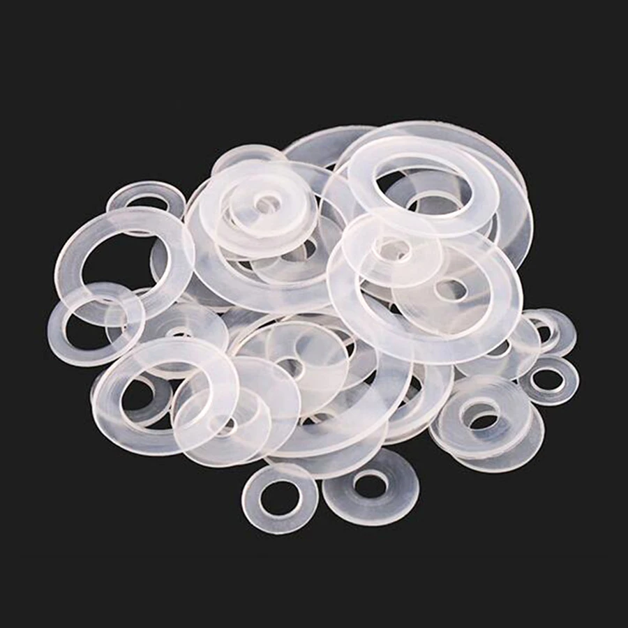 White Plastic Nylon Washer Flat Spacer Seals Washer Gasket Ring M3 M3.5 M4 M5 M5.8 M6 M8 M10 M12 M14 M16 M18 M20